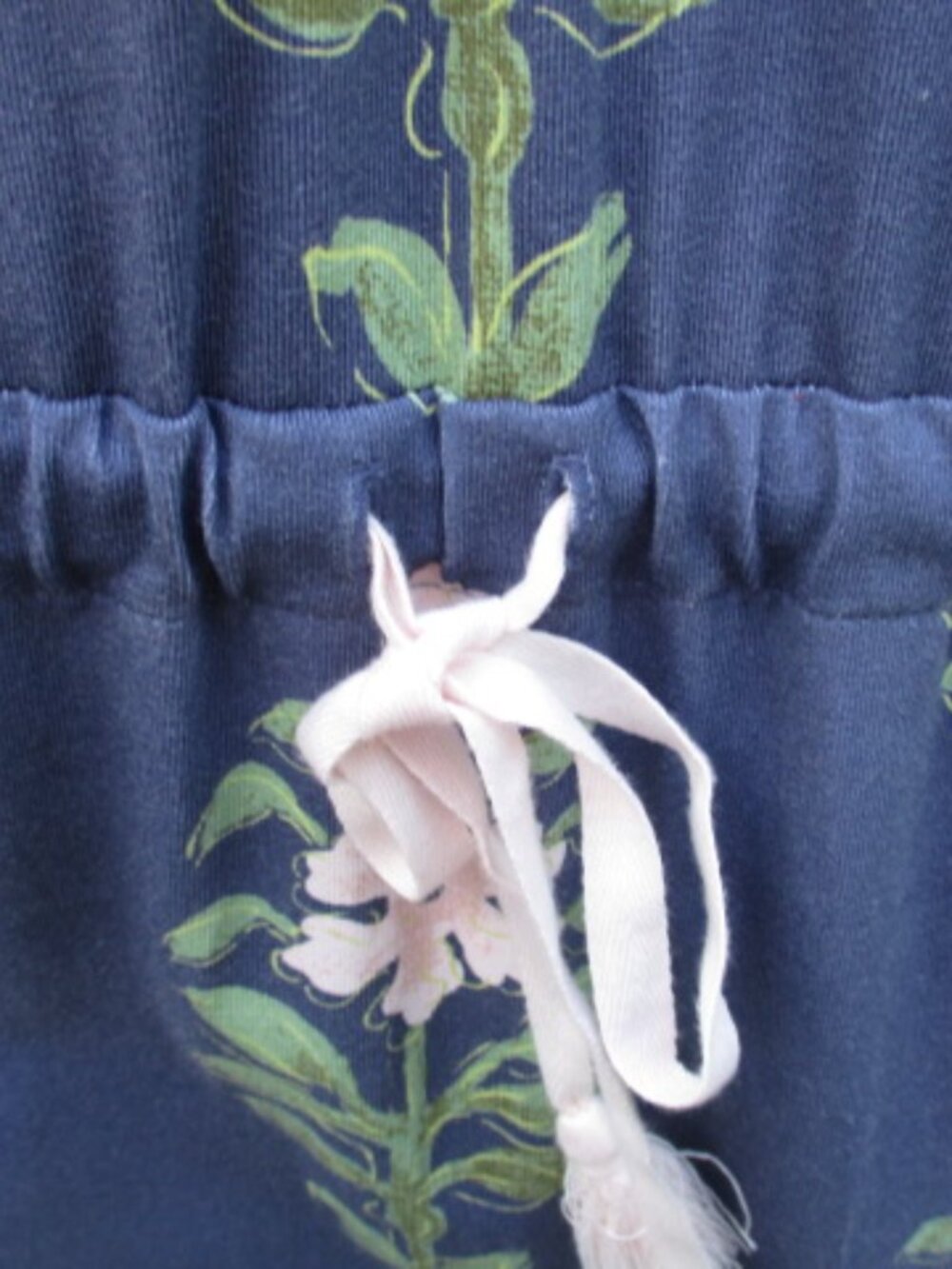 Spartina 449 Navy Floral Maxi Dress Womens Large NWT - Picture 6 of 14